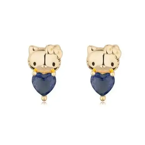 Couture Kingdom Hello Kitty December Stud Earrings Gold Plated Brass 5y+