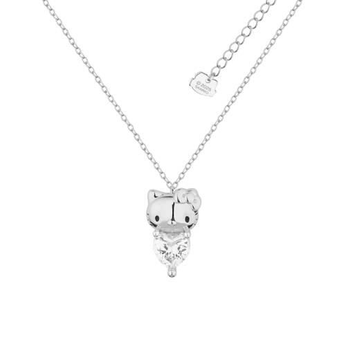 Couture Kingdom Hello Kitty April Necklace Silver White Gold Plated 5y+