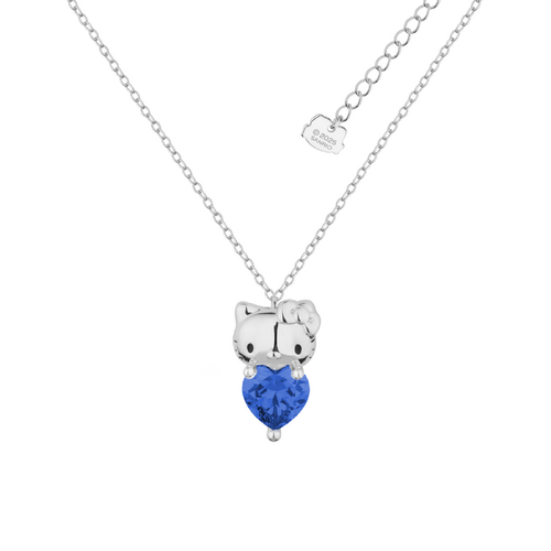 Couture Kingdom Hello Kitty September Necklace Silver White Gold Plated 5y+