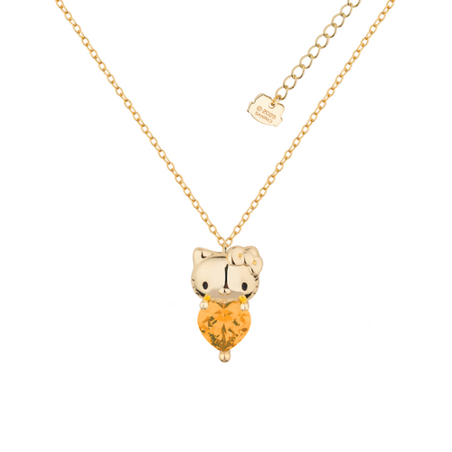 Couture Kingdom Hello Kitty November Necklace Gold Plated Brass 5y+