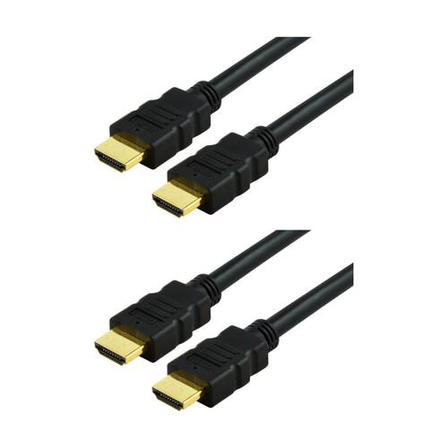 2PK Comsol Male-to-Male High Speed HDMI 4K 1080p Support Cable With Ethernet 5m