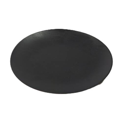 12x 10pc Partyware Deluxe Reusable Snack Plates Set 180mm Black