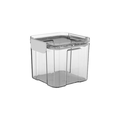 12x Partyware Plastic Square Modular Canister Storage Container 700ml Clear