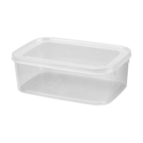 8x 2pc Partyware Sealed Food Storage Container Set W/ Lids 1L Clear