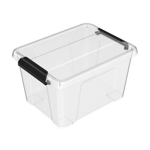 24x Partyware Durable Plastic Storage Tub Organiser Container 2L Clear
