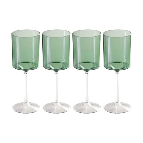 6x 4pc Partyware Reusable Wine Glass Set Tableware 420ml Assorted