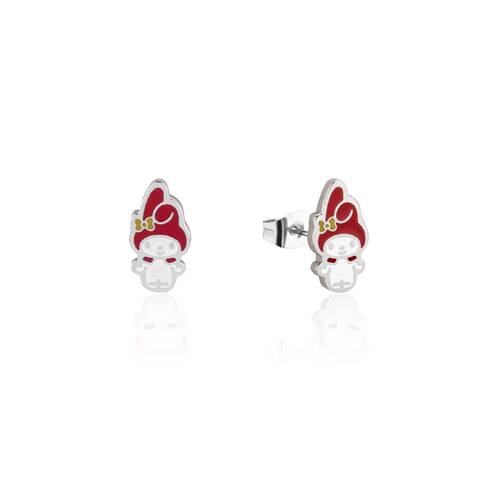 Couture Kingdom My Melody Full Body Stud Earrings Silver Stainless Steel 5y+