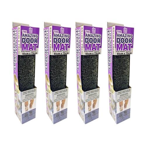 4PK Braz Non Slip Water Absorbent Amazing Door Mat Large 45x75cm Assorted