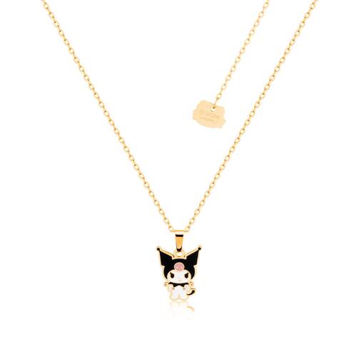 Couture Kingdom Kuromi Necklace Gold Stainless Steel Enamel 5y+
