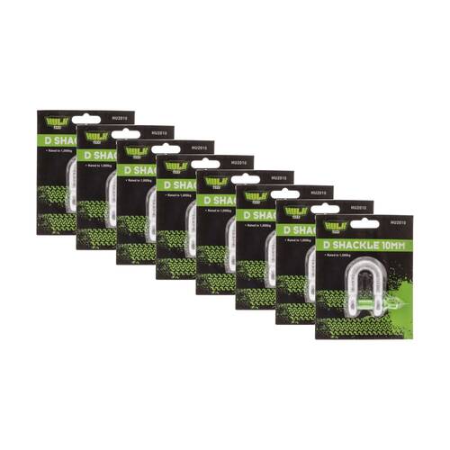 8PK Hulk 4X4 D Shackle 10mm 1,000kg Heavy Duty Load Rated Secure Connection