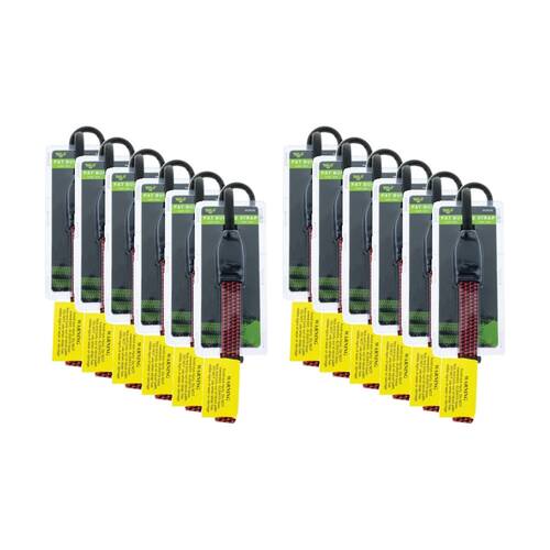 12PK Hulk 4X4 Heavy Duty Fat Bungee Strap Secure Red 19mmx60cm