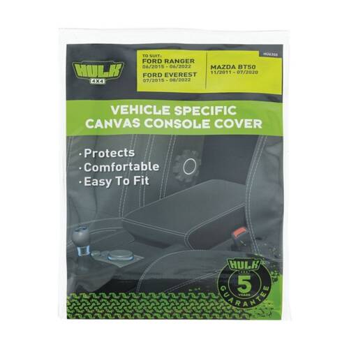 Hulk 4X4 Canvas Console Cover Suits Ford Ranger PX1 PX2 PX3 & Mazda BT-50