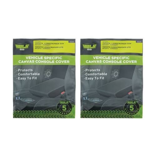 2PK Hulk 4X4 Canvas Console Cover Suits Toyota Landcruiser 70 Series