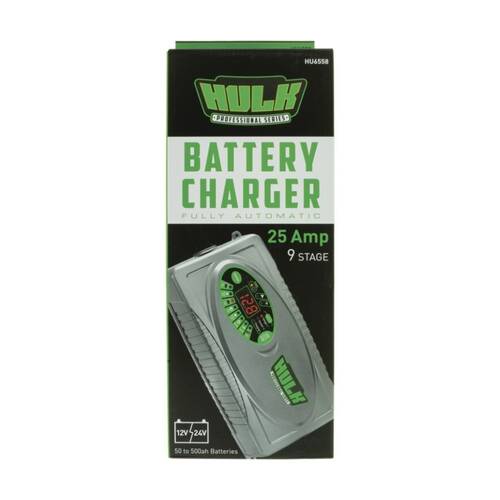 Hulk 4X4 25A 12/24V 9 Stage Automatic Switchmode Battery Charger