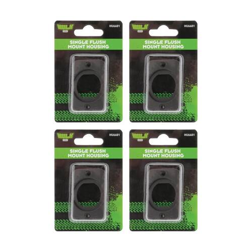 4PK Hulk 4X4 Single Flush Mount Housing 60x42.5mm With 48mm Centre Hole
