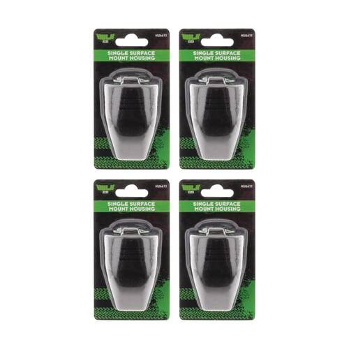 4PK Hulk 4X4 Single Surface Mount Housing 55x50mm With 41mm Hole Centre