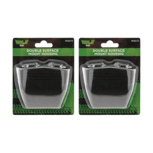 2PK Hulk 4X4 Double Surface Mount Housing 55x50mm With 41mm Hole Centre