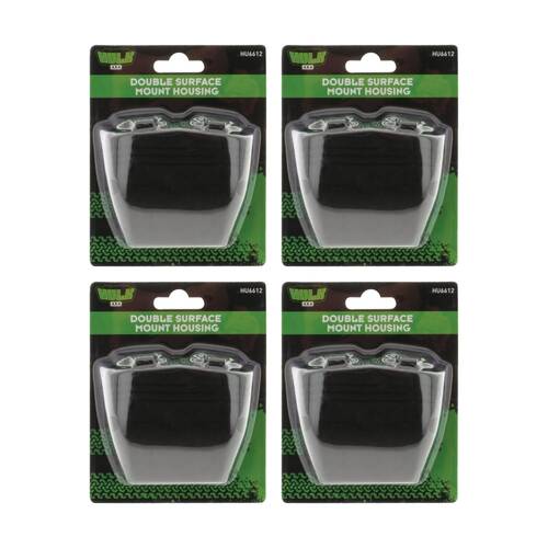 4PK Hulk 4X4 Double Surface Mount Housing 55x50mm With 41mm Hole Centre