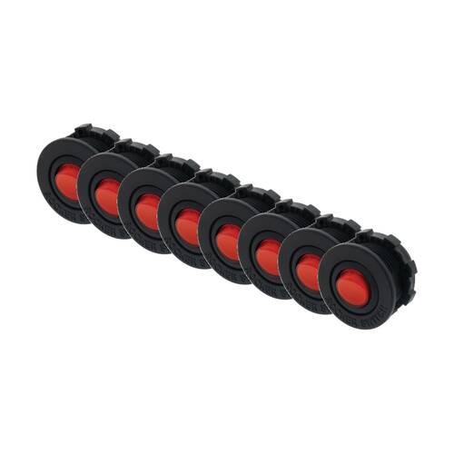 8PK Hulk 4X4 Red Illuminated Rocker Switch With Housing 12V 16A 29mm