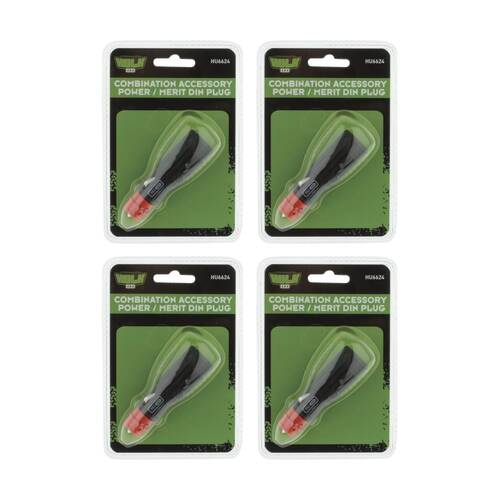4PK Hulk 4X4 12V-24V Combination Accessory Power Merit DIN Plug