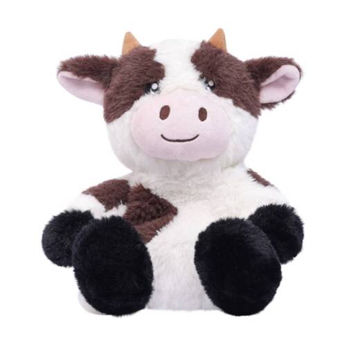 Toasty Hugs Coco Cow Plush Heatable Coolable Microwave Safe 35x26x14m