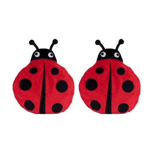 2PK Toasty Hugs Lydia Ladybug Neck Wrap Heatable Coolable Microwave Plush