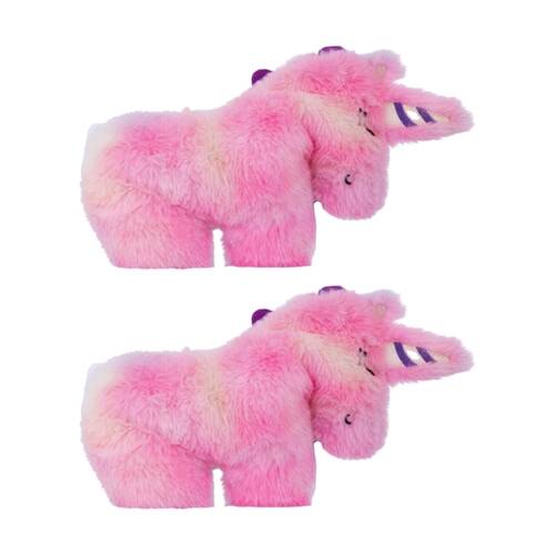 2PK Toasty Hugs Glitter Unicorn Flat Plush Heatable Coolable Microwave