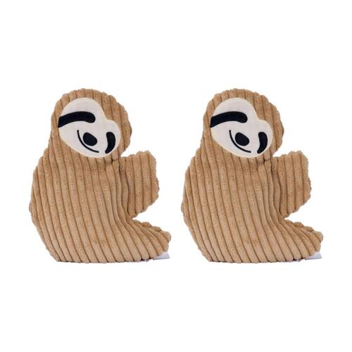 2PK Toasty Hugs Sunny Sloth Flat Plush Heatable Coolable Microwave Safe