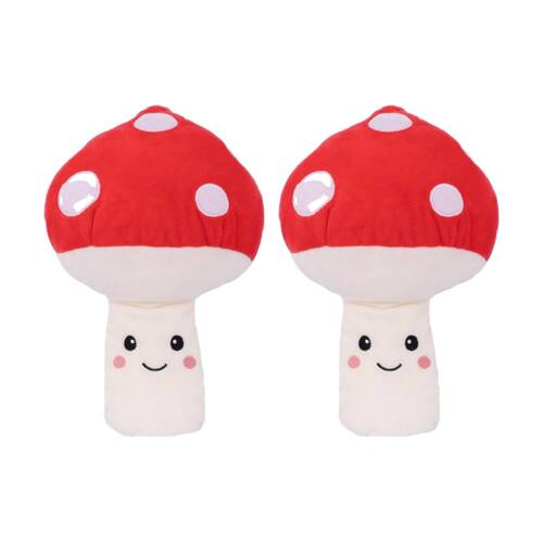 2PK Toasty Hugs Maxie Mushroom Flat Plush Heatable Coolable Microwave Safe