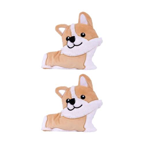 2PK Toasty Hugs Cora Corgi Flat Plush Heatable Coolable Microwave Safe
