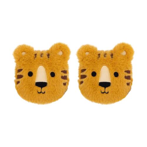 2PK Toasty Hugs Timber Tiger Hand Warmer Heat Pack Orange 10x10x2cm