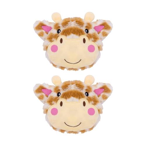 2PK Toasty Hugs Georgia Giraffe Hand Warmer Heat Pack Orange 10x10x2cm