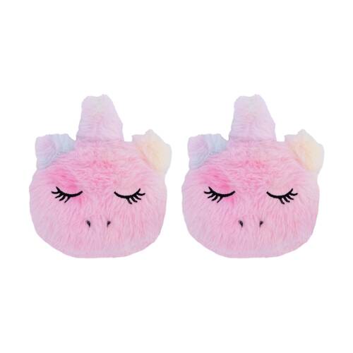 2PK Toasty Hugs Luna Unicorn Hand Warmer Microwave Heat Pack 10x10x2cm