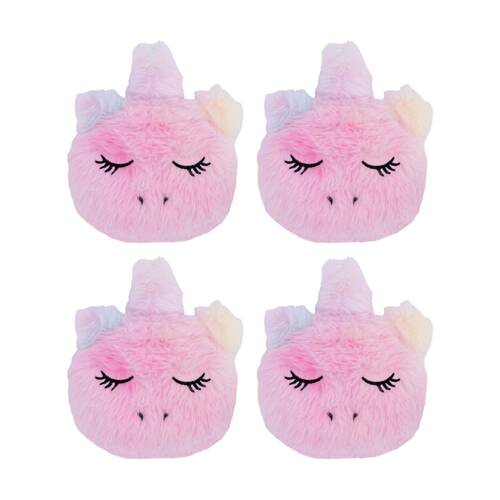 4PK Toasty Hugs Luna Unicorn Hand Warmer Microwave Heat Pack 10x10x2cm