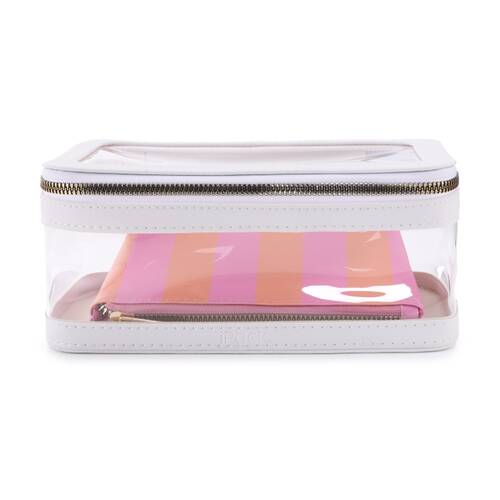 2pc iPack Travel Toiletry Bag Set Pink And Orange 22.86x17cm