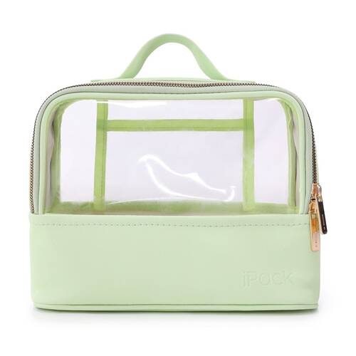 iPack Travel Beauty Bag Organiser Green 22.86x17.78x11.5cm