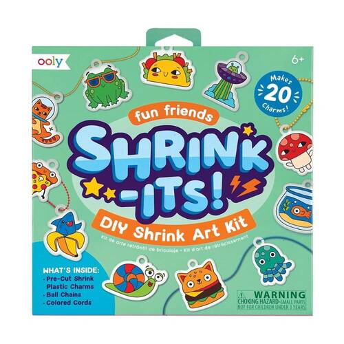 Ooly Shrink-Its Fun Friends DIY Shrink Art Kit Charm Making Kids Activity 6y+