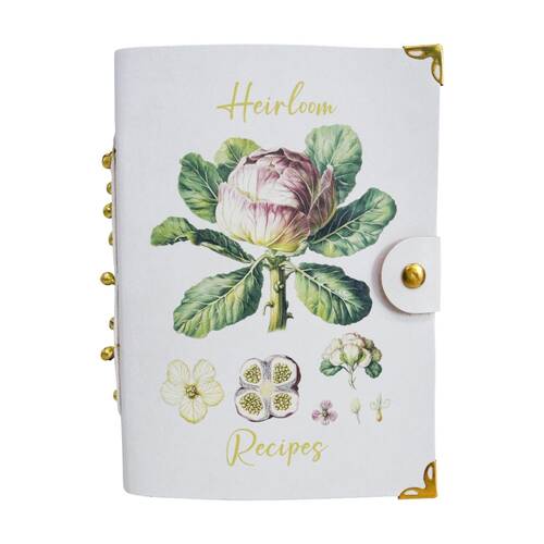LVD Leather Heirloom Recipes Writing Notebook Journal 13x18cm
