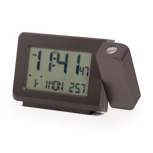 Maverick Desktop Projector LED Clock Black Digital Time Projection Alarm