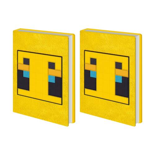 2PK Minecraft Yellow Bee Plush Notebook W/ Inner Compartment A5 21x16cm