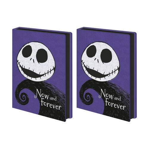 2PK Disney Nightmare Before Christmas Forever Plush Purple Notebook A5 21x16cm