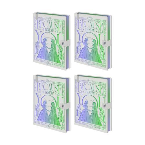 4PK Wicked 2 Because I Knew Premium Notebook W/ Inner Compartment A5 21x16cm