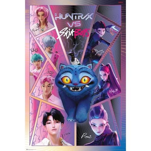 Kpop Demon Hunters Broken Glass Regular Wall Poster Decoration 92x61cm