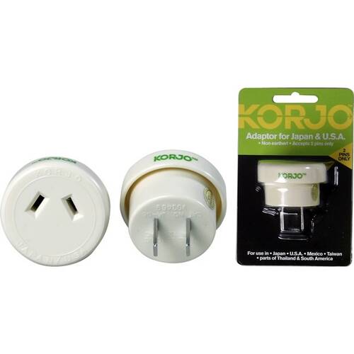 Korjo AUS To Japan Travel Adaptor For Australia 240V PlugFit24