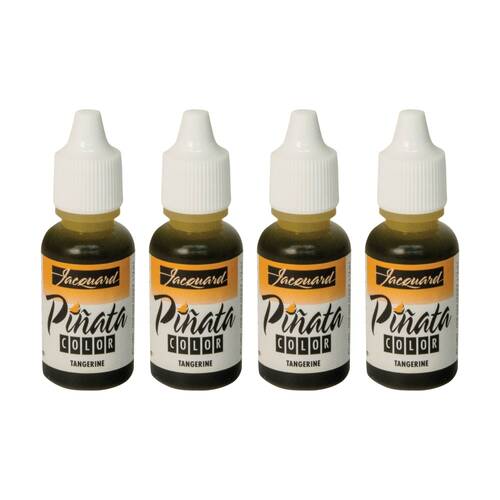 4PK Jacquard Pinata Colours 14ml Acrylic Paint Art/Craft - Tangerine