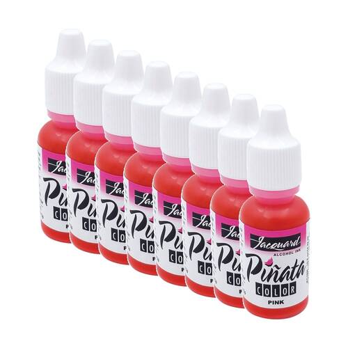 8PK Jacquard Pinata Colours 14ml Acrylic Paint Art/Craft - Pink