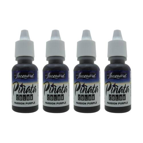 4PK Jacquard Pinata Colours 14ml Acrylic Paint Art/Craft - Passion Purple