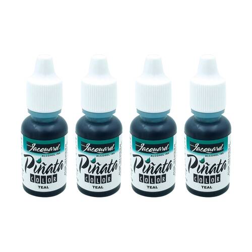 4PK Jacquard Pinata Colours 14ml Acrylic Paint Art/Craft - Teal