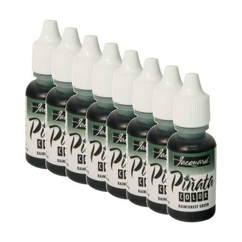8PK Jacquard Pinata Colours 14ml Acrylic Paint Art/Craft - Rainforest Green