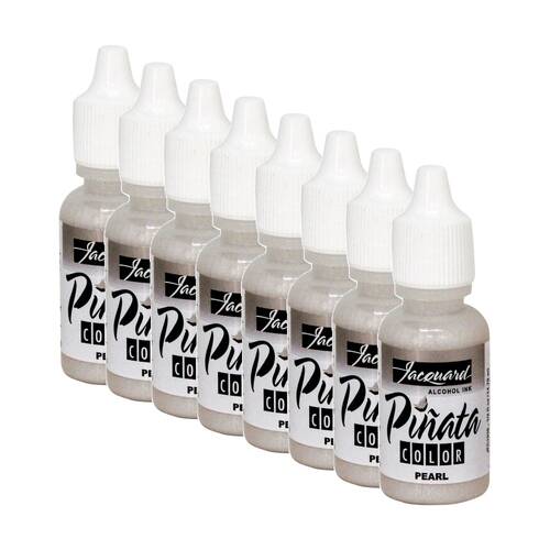 8PK Jacquard Pinata Colours 14ml Acrylic Paint Art/Craft - Pearl